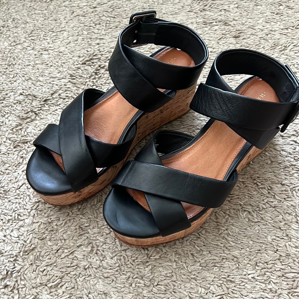 Halogen Platform Wedge Sandals